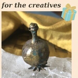 Bronzed Seed Pod Pendant OOAK😲